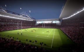 The plan for Eden Park includes a new stand and a retractable roof.