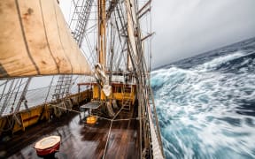 The historic tall ship Bark EUROPA.
