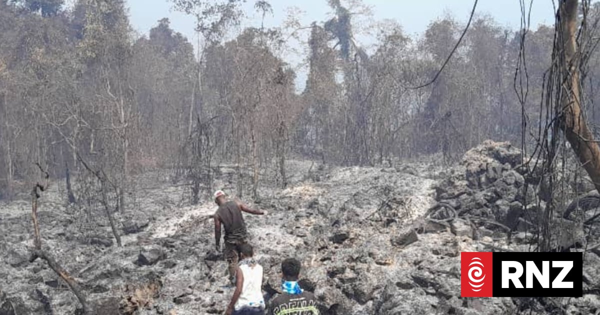 'I don't know what we can do anymore': Lou Island pleads for help to fight wildfires