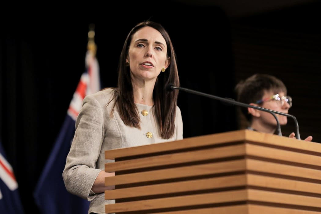 Prime Minister Jacinda Ardern announcing the Cabinet reshuffle.