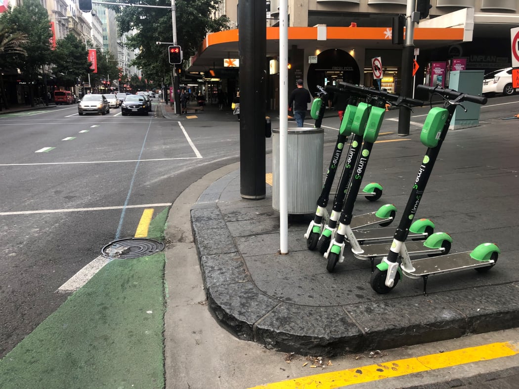 Lime scooters back in Auckland this morning.