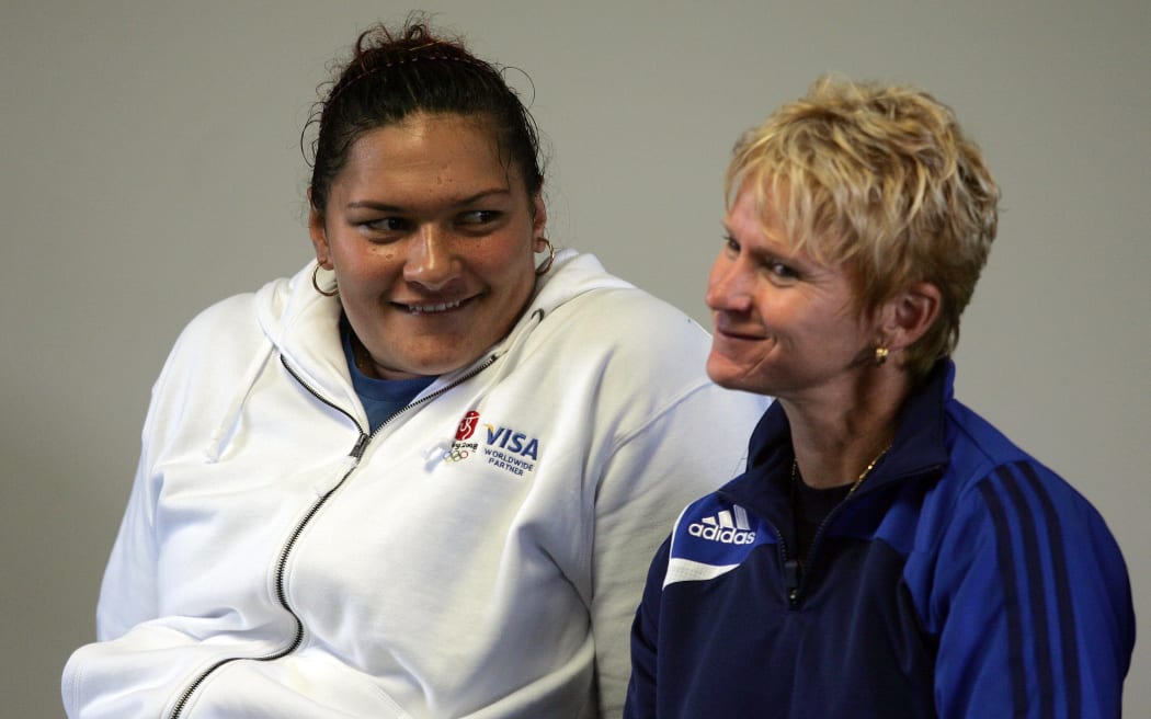 Val Adams and Kirsten Hellier in 2008.