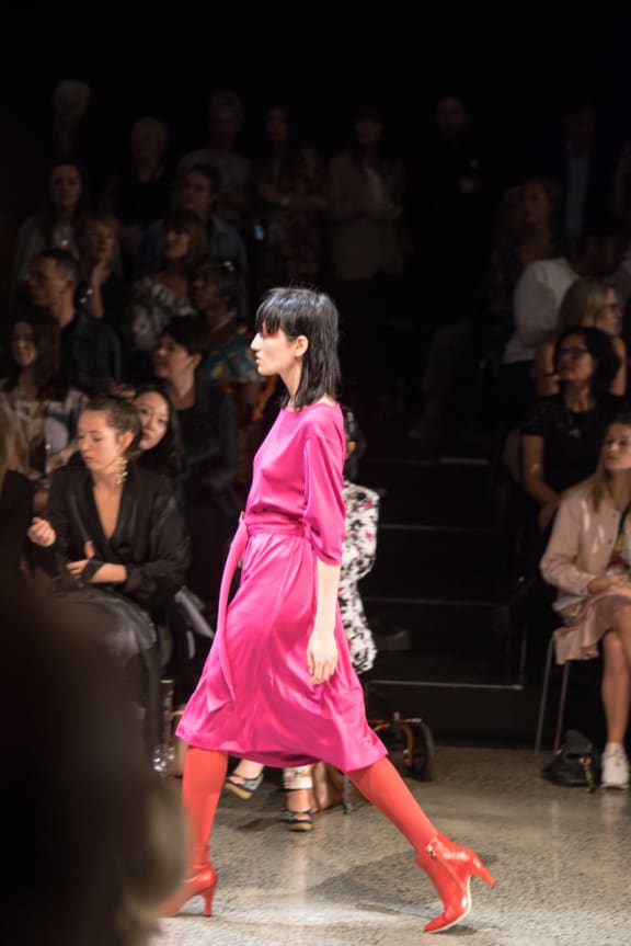 Kate Sylvester closes the trade week with colour blocking and 80s glam
