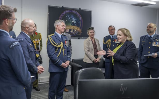 Space and Defence Minister Judith Collins reestablishes No 62 Squadron as NZ's first space unit.