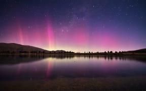 The aurora as seen from Twizel.