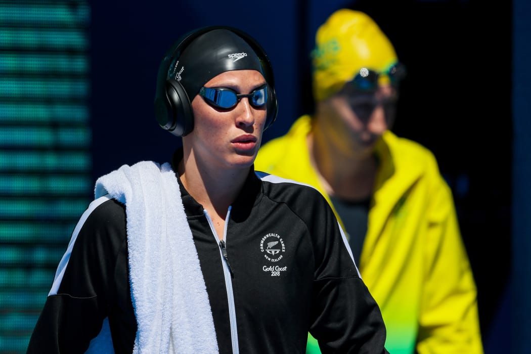 Commonwealth Games - Swimming - Optus Aquatics Centre, Gold Coast, Australia - Sophie Pascoe of New Zealand competes in the Women's SB9 100m Breaststroke heats. 9 April 2018. Picture by Alex Whitehead / www.photosport.nz