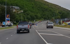 Traffic in Queenstown. 13 December