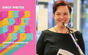 Author Emily Writes and cover of book 'Needs Adult Supervision'