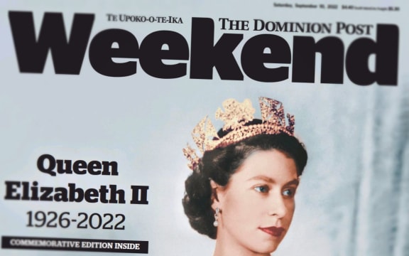 Weekend Dominion Post tribute to QE2.
