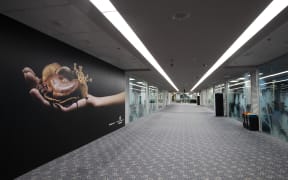 A deserted international arrival hall, at Auckland Airport during the Covid-19 level 3 lockdown, Auckland on 7 May  2020.