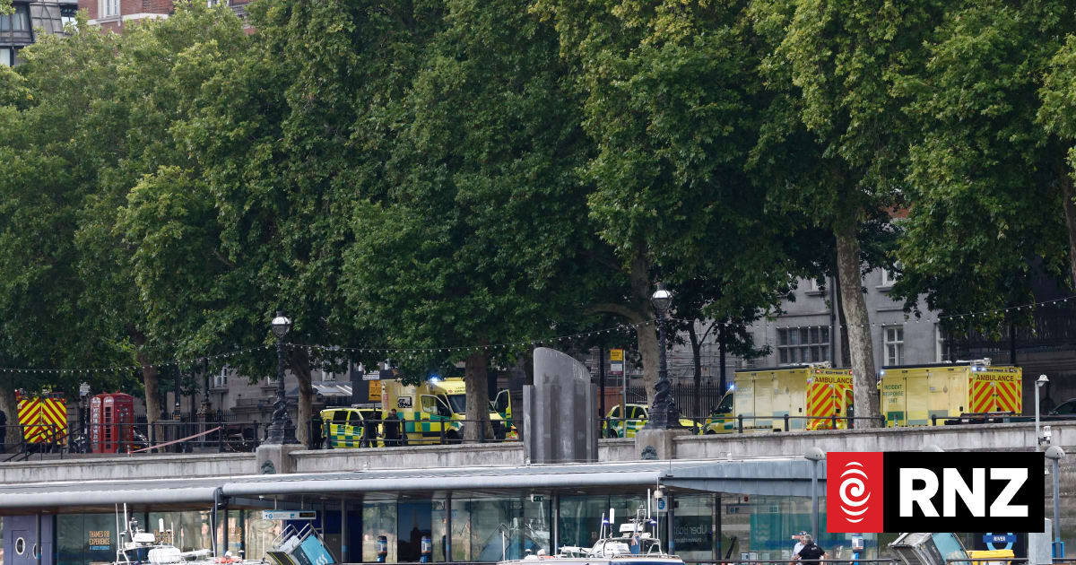 Five London police injured as boat hits bridge