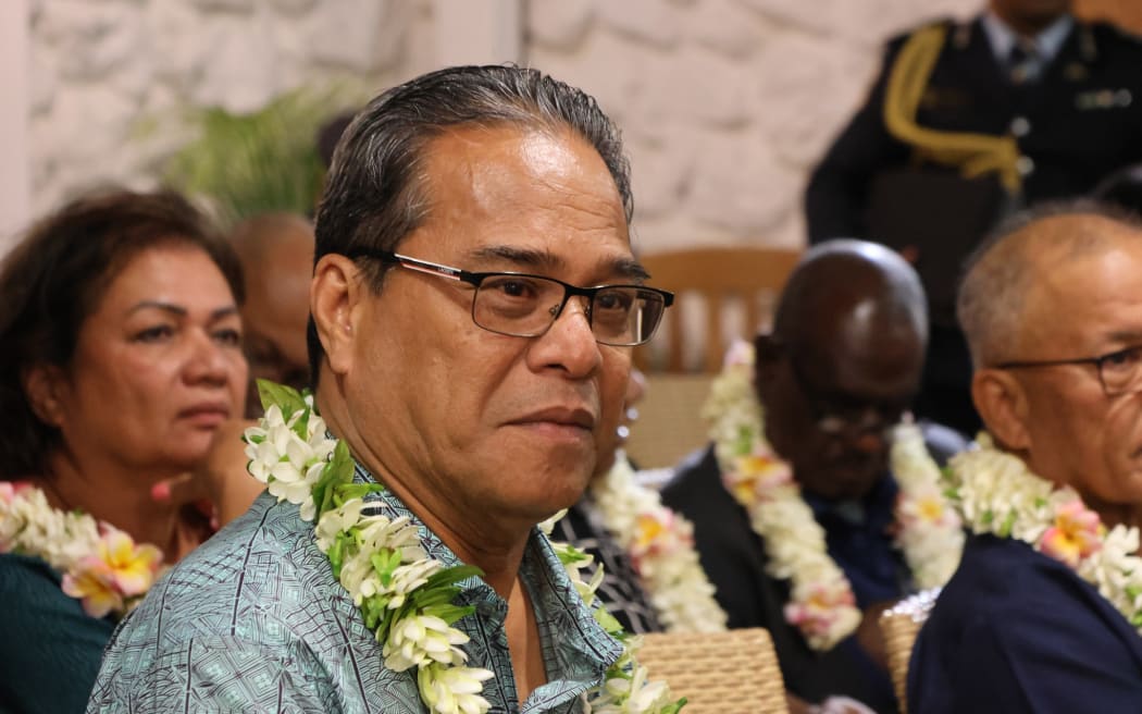 Federated States of Micronesia President Mr Wesley Simina at the 52nd Pacific Islands Forum leaders meeting in Rarotonga