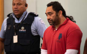 Benny Haerewa in court where he pleaded guilty to 11 charges of violent offending between 2015 and 2017.