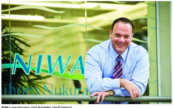 NIWA forecaster Chris Brandolino.