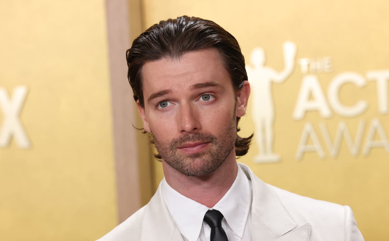 US actor Patrick Schwarzenegger attends the 32nd Annual Actor Awards at the Shrine Auditorium in Los Angeles on March 1, 2026. (Photo by Michael Tran / AFP)