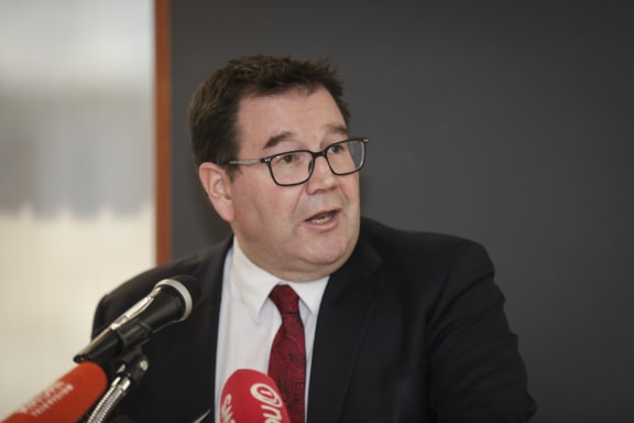Finance Minister, Grant Robertson, speaks to media about the Half Yearly Economic and Fiscal Update.