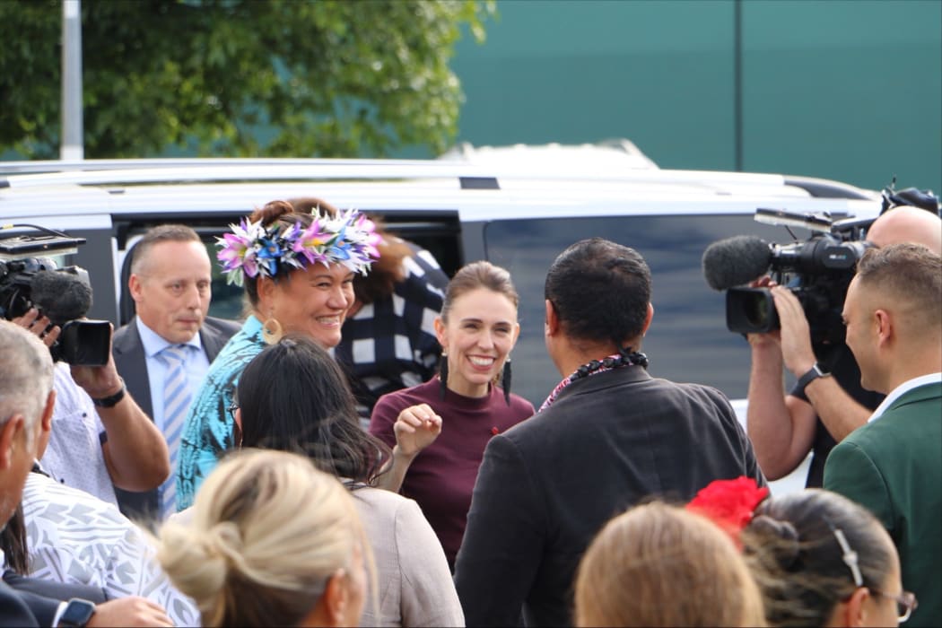 Prime Minister Jacinda Ardern at Polyfest 2021.