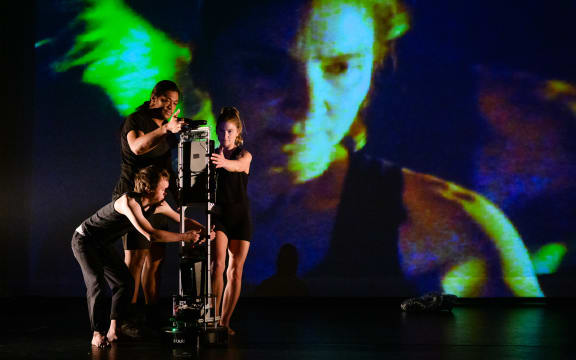 Dancers and robot in action in Abilitopia