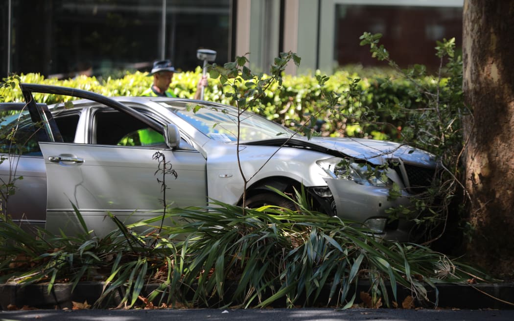 A person has been critically injured, and two others moderately injured after a crash in the Auckland CBD.