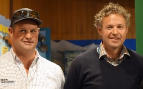 Toby Wallis and Jonathan Wallis, who attended the media event today.