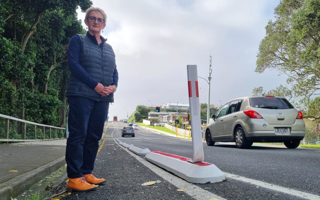 Devon Intermediate School principal Jenny Gellen says the New Plymouth cycleway is an accident waiting to happen.