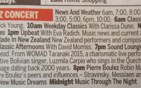 Concert listings in The Dominion Post