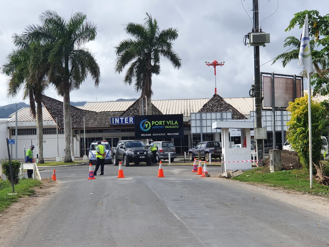 Security at Port Vila's airport