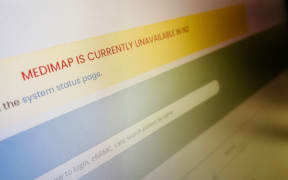 A photo of the MediMap website which is currently unavailable in NZ.