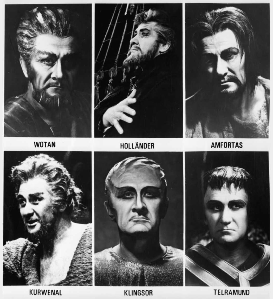 Donald McIntyre in a selection of roles at Bayreuth.