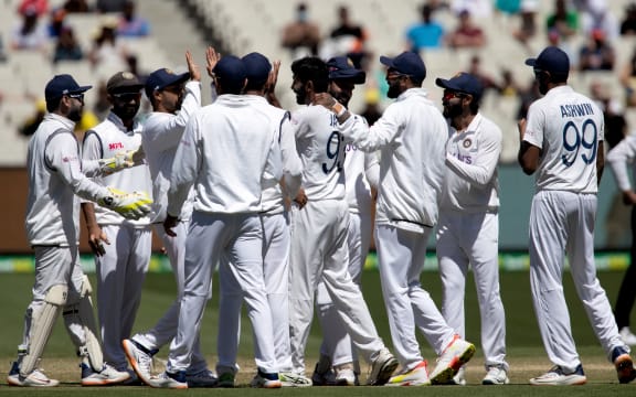 Indian Players celebrate.
