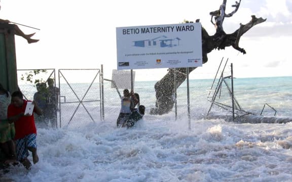 Kiribati flooding maternity centre Betio Kiribati government.