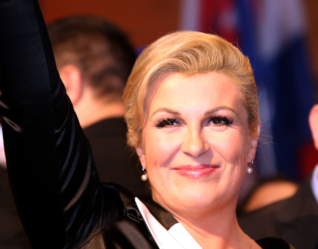 Croatia's first woman president, Kolinda Grabar-Kitarovic.