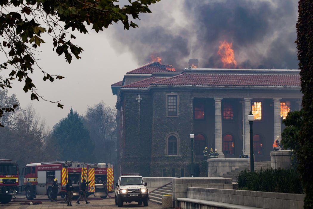 The Jagger Library at the University of Cape Town was was partially destroyed.