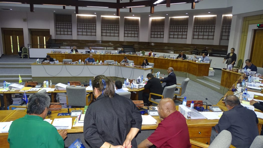 The Marshall Islands Nitijela (parliament) in session in Majuro in this file photo. The latest Deloitte audit of the national government, including overseas embassies, was presented to parliament when it opened earlier this month. Photo: Hilary Hosia.