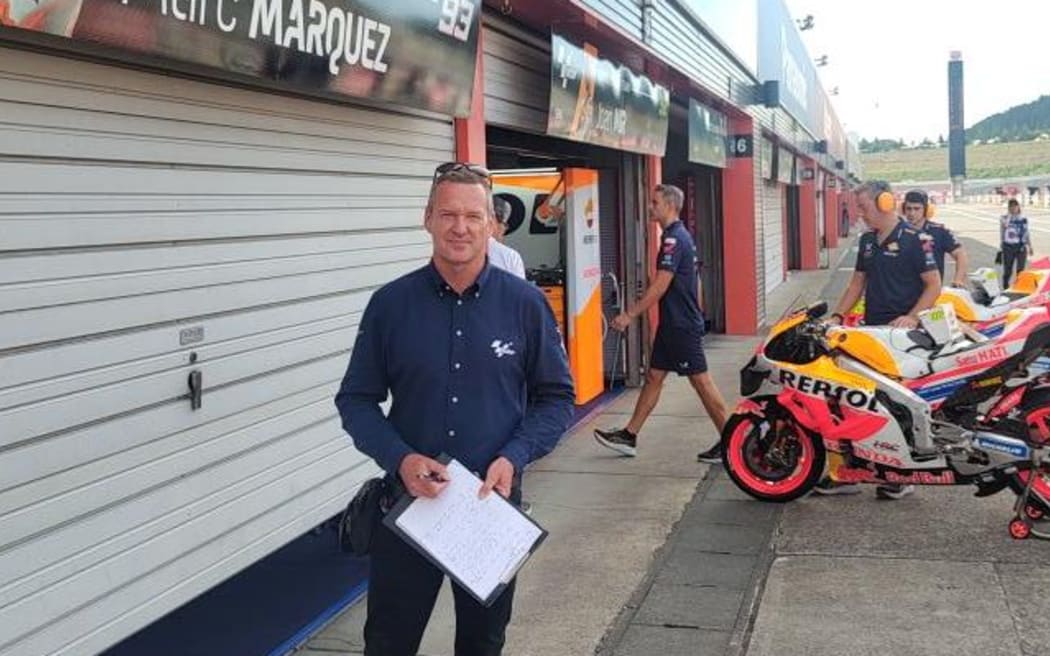 Former New Zealand motorbike racer Simon Crafar