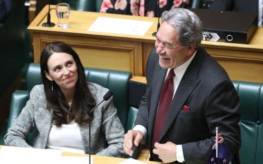 PM Jacinda Ardern and Deputy PM Winston Peters