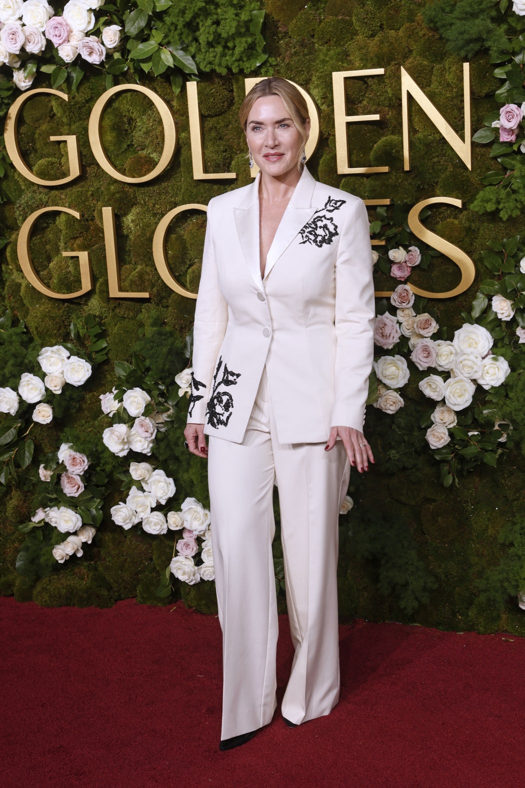 British actress Kate Winslet arrives for the 82nd annual Golden Globe Awards at the Beverly Hilton hotel in Beverly Hills, California, on January 5, 2025.