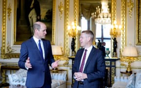 The Prince of Wales receives Prime Minister Chris Hipkins during an audience at Windsor Castle.