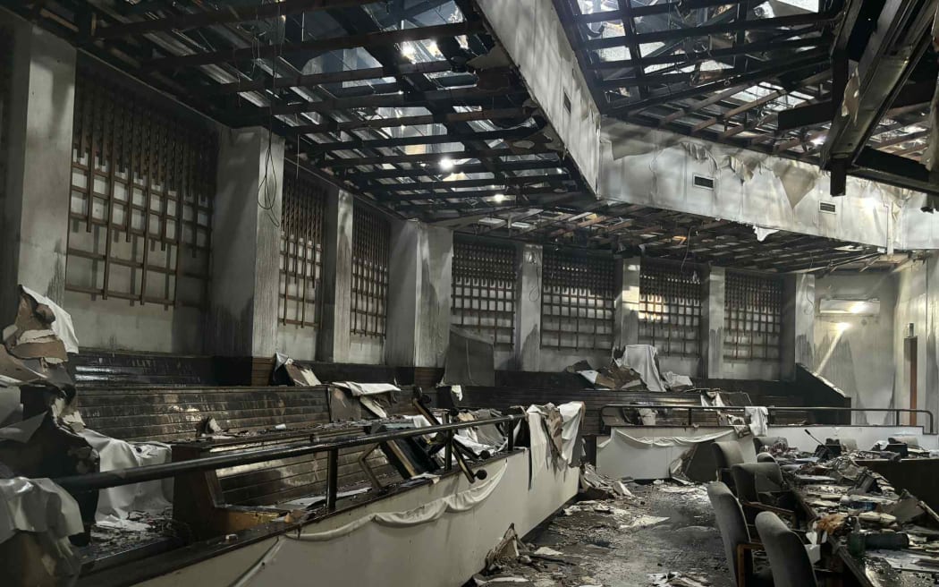 In the immediate aftermath of a devastating fire that destroyed the Marshall Islands parliament building on Tuesday, the government's Cabinet declared a plan to fast-track the building of a new parliament building.
