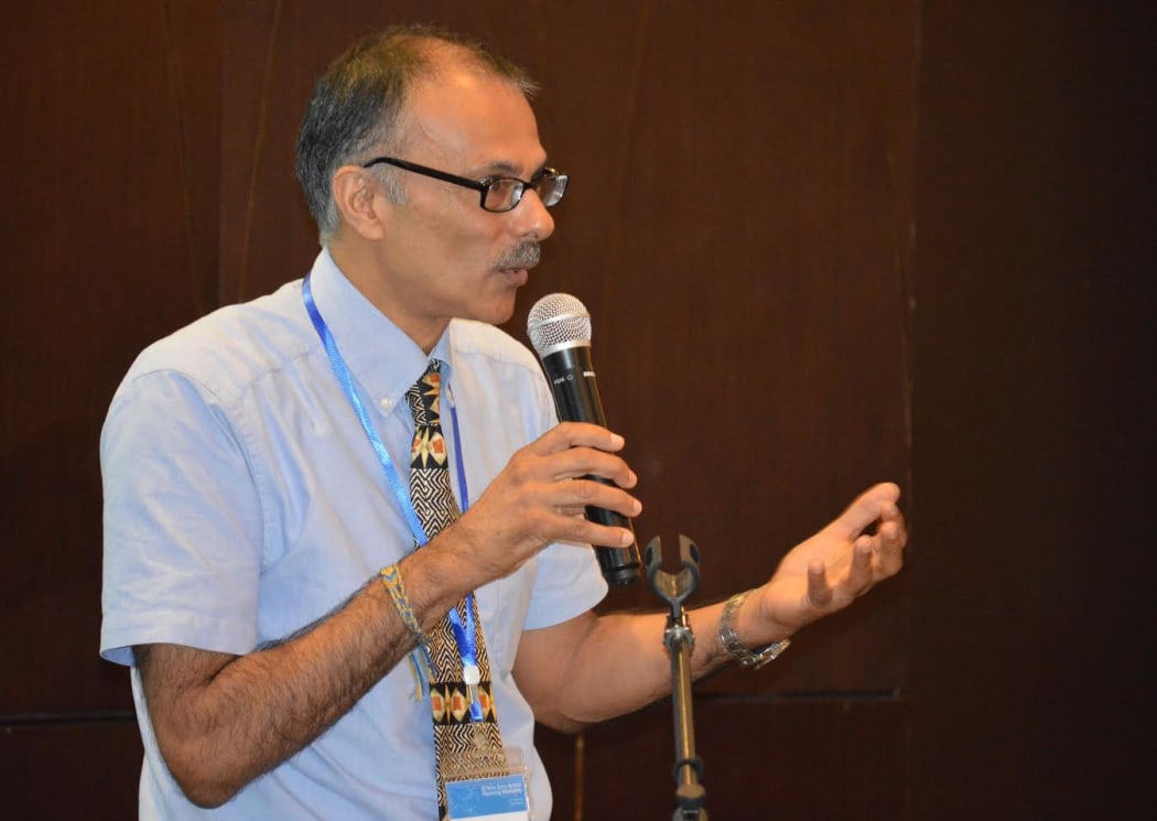The United Nations Development Programme's Papua New Guinea country officer, and the UN Resident Coordinator, Roy Trivedy.