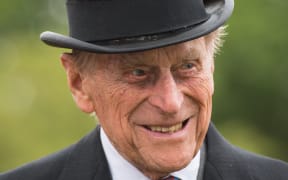 Prince Philip at the start of a special garden party at Buckingham Palace last month.