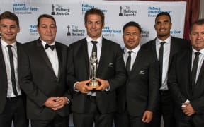 The All Blacks at the Halberg awards.