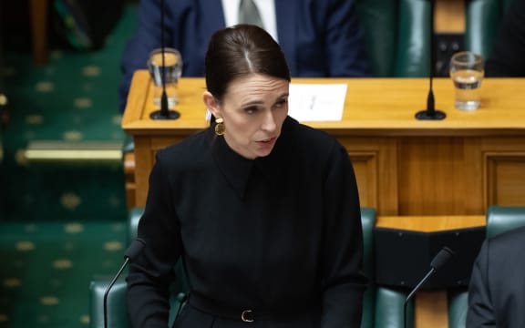 Prime Minister Jacinda Ardern speaks during a response to the Governor-General's statement on the passing of Queen Elizabeth II, 13 September 2022