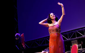 Heather Massie as Hedy Lamarr.