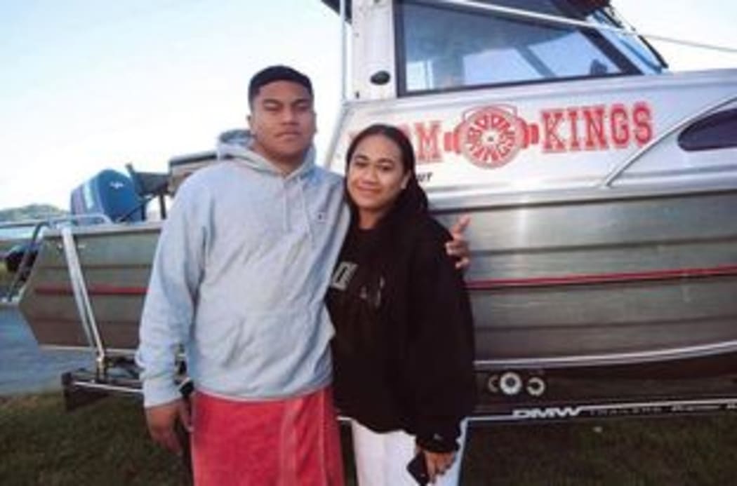 Monica Seve and her boyfriend.