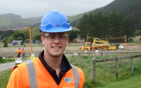 Young site engineer Antony Feek.