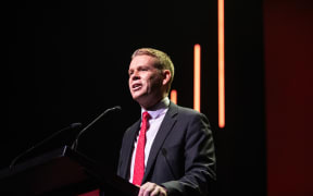Chris Hipkins at Labour's campaign launch