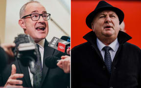 Transport Minister and senior Labour MP Phil Twyford and New Zealand First MP Shane Jones.