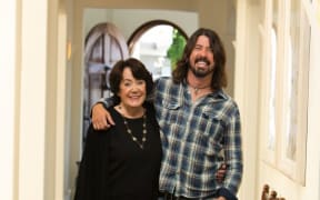 Virginia Hanlon Grohl and Dave Grohl