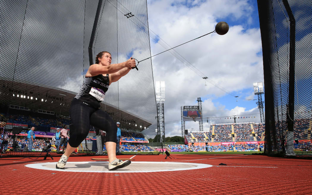 Comm Games Julia Ratcliffe wins silver in the hammer throw RNZ News